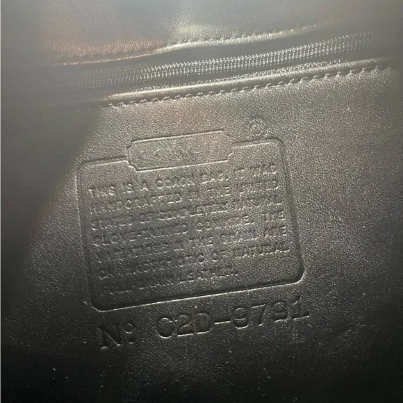 Coach vintage 90s black leather daypack backpack - Picture 9 of 15